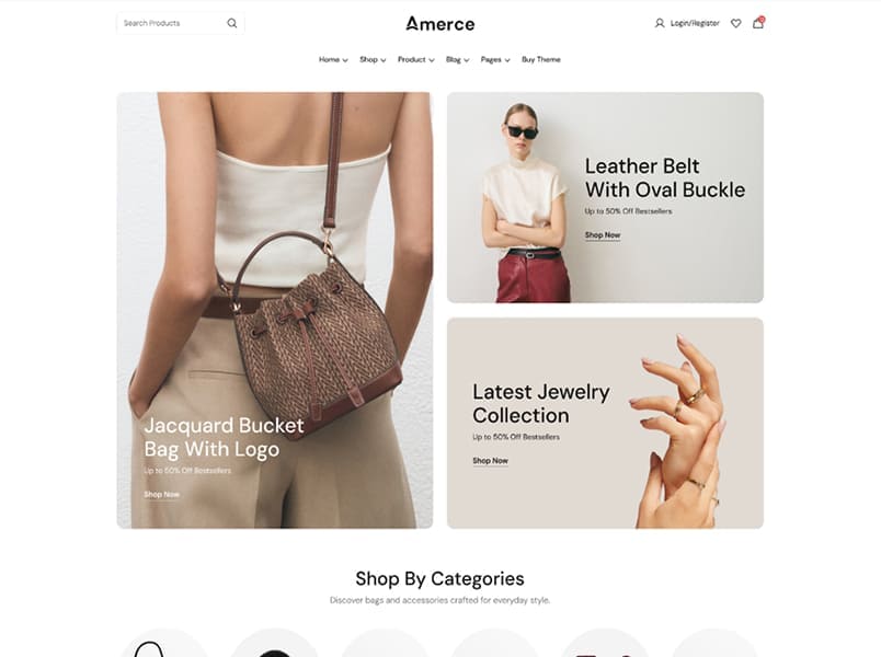 Home Bag Accessories storefront preset