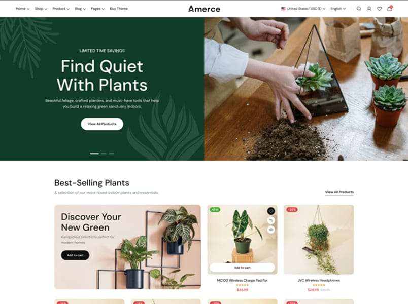 Home Garden storefront preset