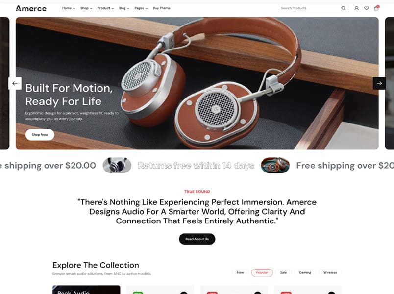 Home Headphone storefront preset