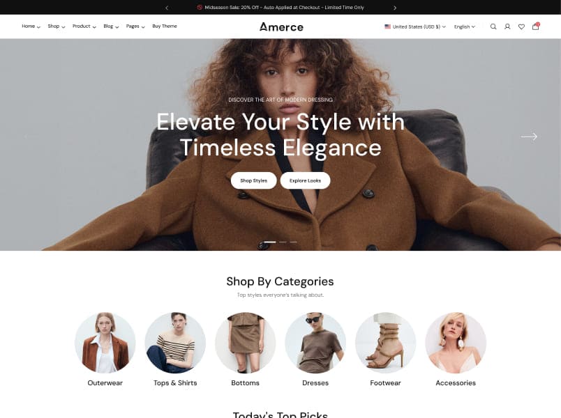 Home Fashion storefront preset